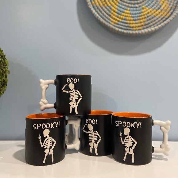 HALLOWEEN INHOMESTYLEZ SKELETON Mug Bundle